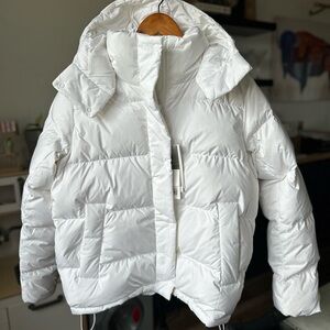 Lululemon White Puffer Jacket